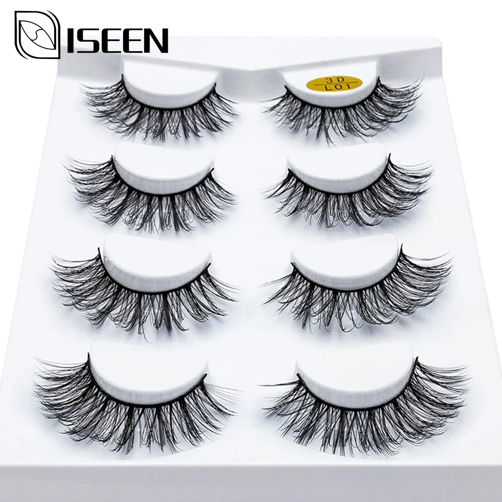 

2/4/7pairs Faux 3D Mink Lashes Natural Long False Eyelashes Dramatic Volume Fake Lashes Makeup Extension Eyelashes maquiagem