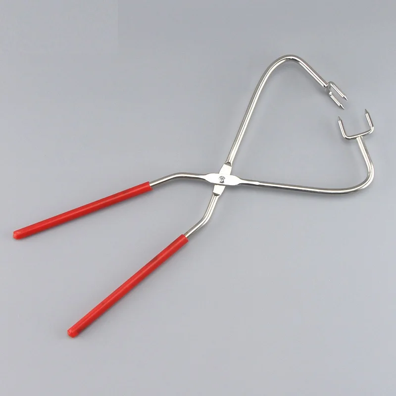 

1Pcs Ceramic Tools Glaze Clamps Pottery Clay Dipping Tong Pottery Ceramics Kilns Clay Clamp Red Non-slip DIY Art Manual Quality