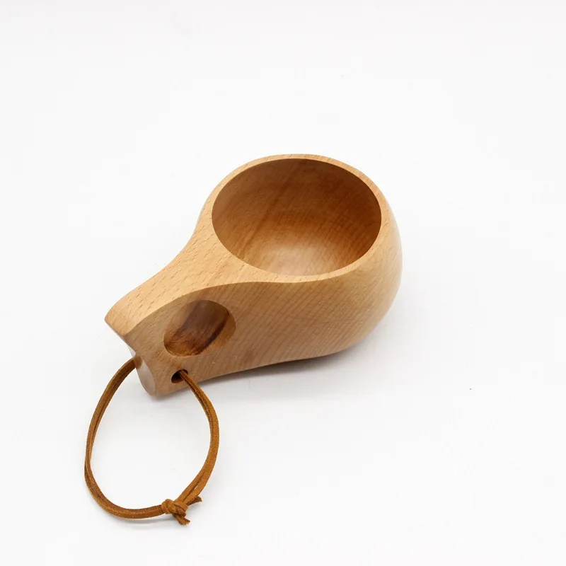 ZAKKA пользовательские текстовые узоры ручной работы дубовая деревянная чашка в скандинавском стиле финская наружная деревянная чашка для вина слон кофе 100 шт/CTN