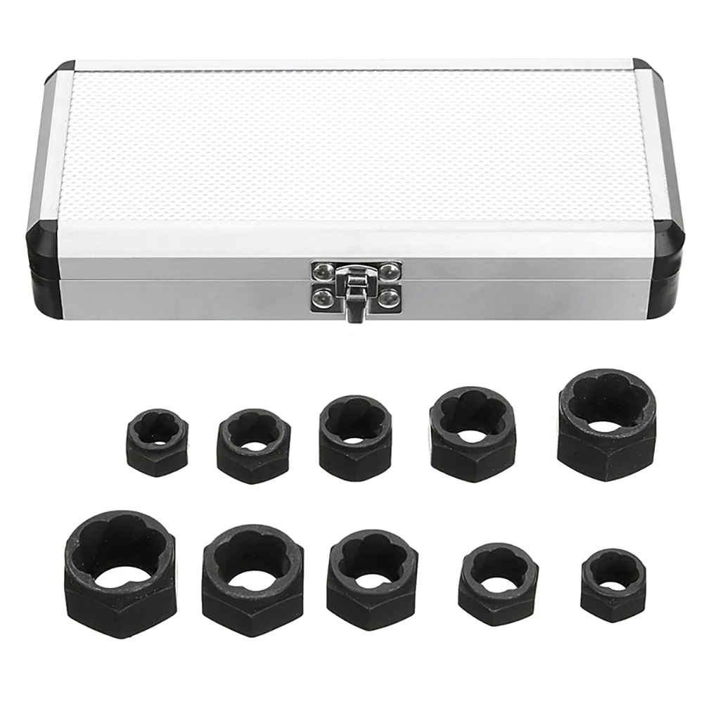 экстрактор 19мм. набор головок экстракторов 1/2. головки-экстракторы для откручивания поврежденных гаек и болтов. головки для сорванных граней дело техники. набор головок-экстракторов forsage f-906u2 5 шт.