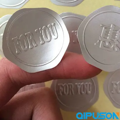 

Label Sticker Circular Sealing Label Sticker PVC Transparent DIY Label Diameter Concave and convex printing bgj001