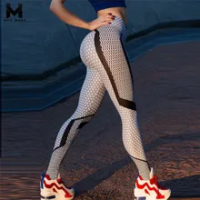 Хит, новинка, черные и белые женские леггинсы с принтом в виде сот, штаны с высокой талией, пуш-ап, леггинсы для фитнеса, эластичные тонкие джеггинсы