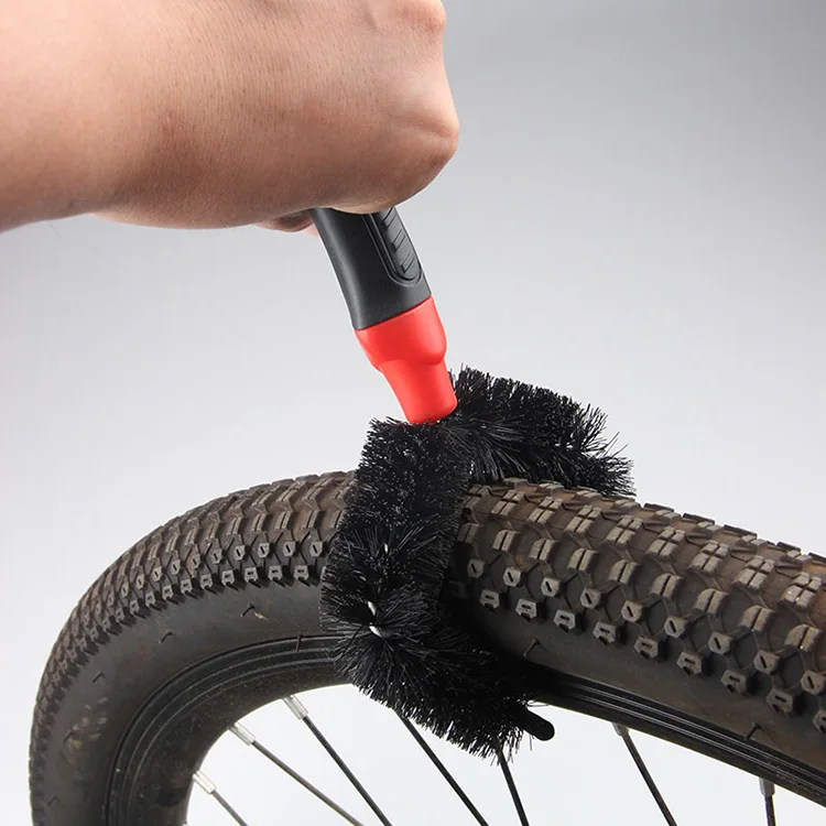 Sale bike Chain Cleaner Scrubber Brushes Mountain Bike Wash Tool Set Cycling Cleaning Kit Bicycle Repair Tools Bicycle Accessories 8