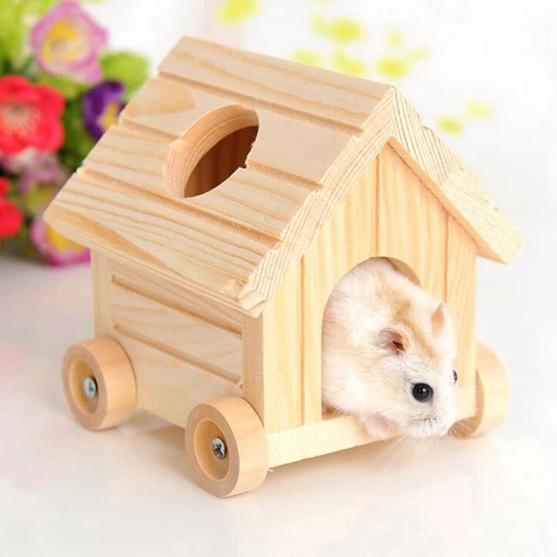 wooden mouse house