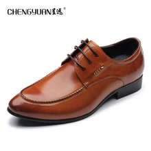 2017 Men’s England Red Leather shoes lace up white Fashion Business Casual Leather men Shoes party wedding Shoes