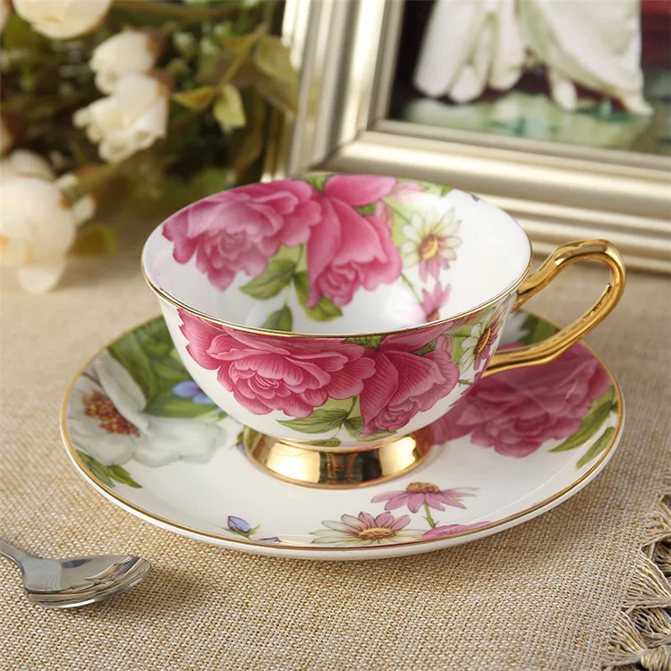 Британский фарфоровый набор для кофе керамический чай ot сахарница Сливочная пасторальная кость Китайский чайный набор вечерние горшок кружка, кружка для чая
