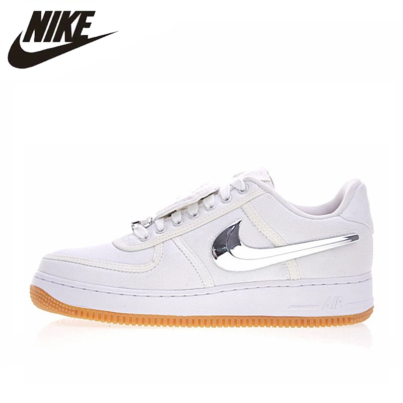 

Nike Air Force 1 Low Travis Scott Women Skateboarding Shoes,Women Outdoor Sneakers Comfortable Shoes,White Color AQ4211-100