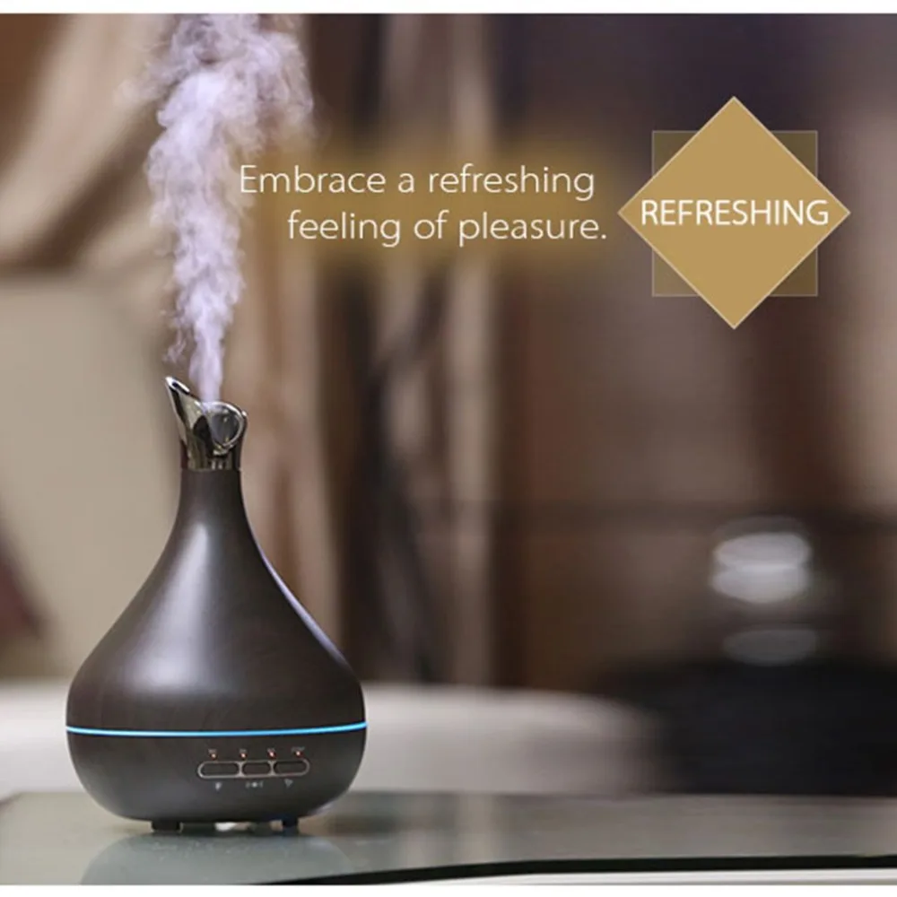 

Mini Ultrasonic Aroma Essential Oil Diffuser Cool Mist Humidifier for Car Office Home Room Study Yoga Spa
