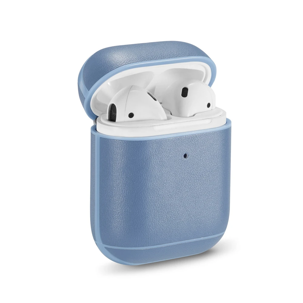 Для AirPods кожаный чехол высокого качества для беспроводных наушников Защитный чехол Аксессуары для Airpod кожаный чехол 2 1 Универсальный