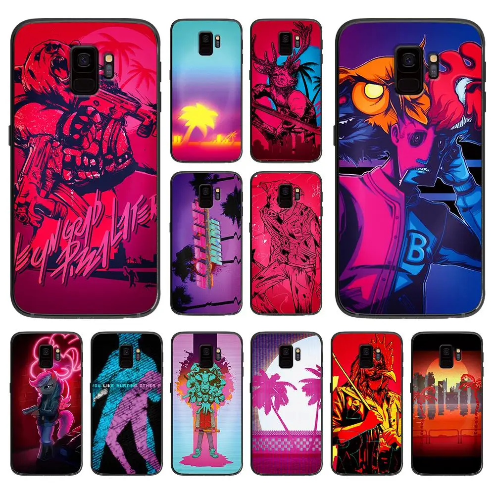 

Hotline Miami soft phone cover case for Samsung Galaxy S6 S7 S8 S9 S10e Plus Note 8 9 Cases