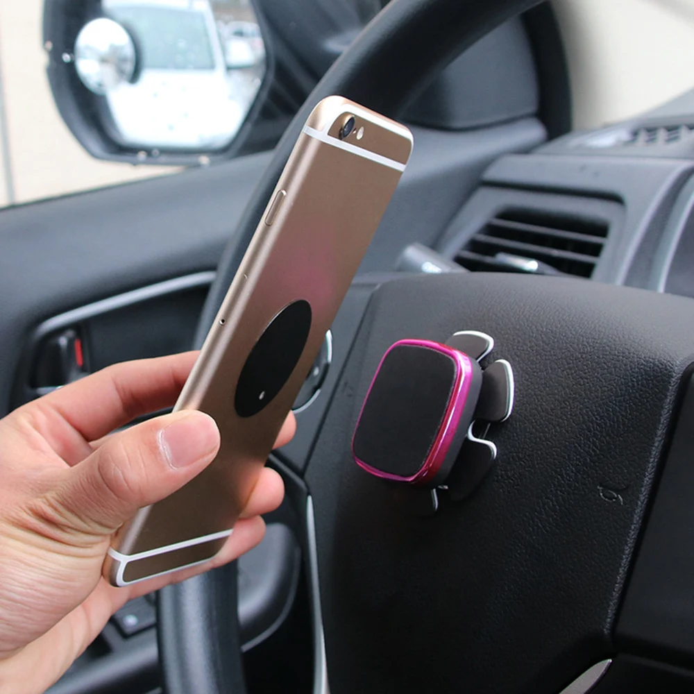 

New upgrade Magnetic Mobile Phone Holder Car Steering Wheel Bracket Cell Phone Mount Holder Stand Universal Magnet wall sticker