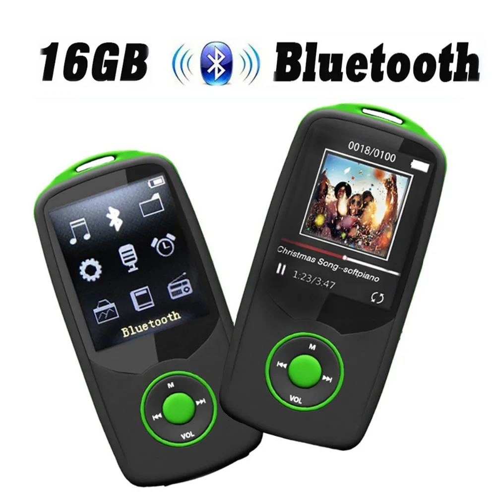 Bluetooth mp3 плеер оригинальный RUIZU X06 16 Гб музыкальный с fm радио Регистраторы & 100 часов