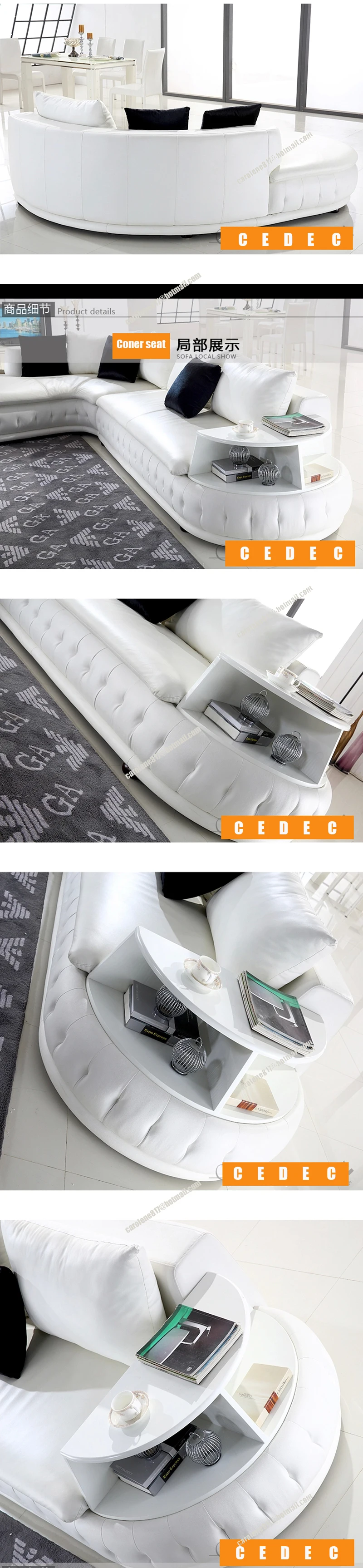 Lounge+ 2 seat+ otoma/lot) белая натуральная кожа маленькая мебель для гостиной диван# CE-226
