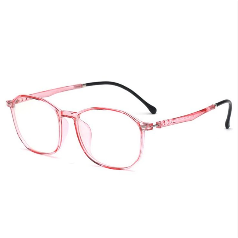 

VIPEYE Brand Anti-blue Light Computer Goggles Fashion TR90 Pink Oval Eye Glasses Frame For Unisex Polygon Decoration Eyewear