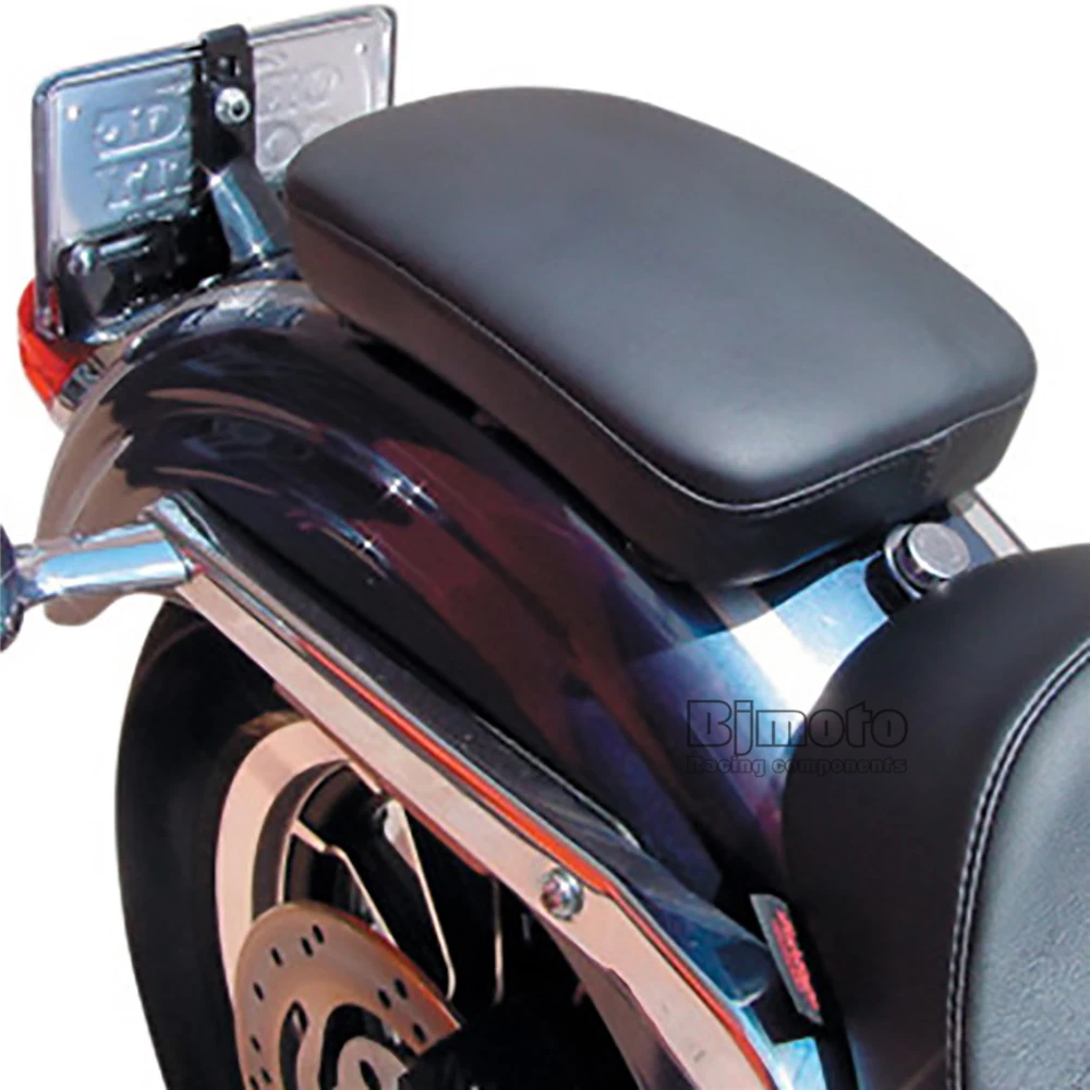 BJMOTO мотоцикл черный 8 присоски сиденье Fender Крыло мест Pad для Harley заказ Chopper Cruiser череп, Flame, крест