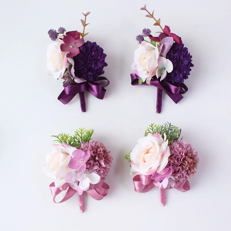 wedding corsage boutonnieres men groom flower (7)