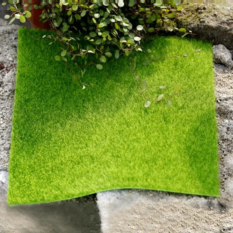New  precious unnatural Lawn Miniature Garden  scarf  play a part Grass  