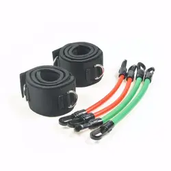 Fitness Resistance Band Set - Speed & Agility Training Elastic Tubes (Red With Green)