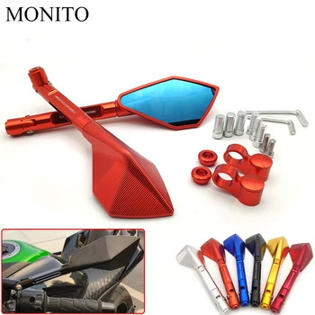 

Universal CNC Motorcycle Rear View Mirrors Motorbike Rearview Side Mirror For SUZUKI GSXR600 GSXR750 GSXR1000 RG500 RGV250 VS800
