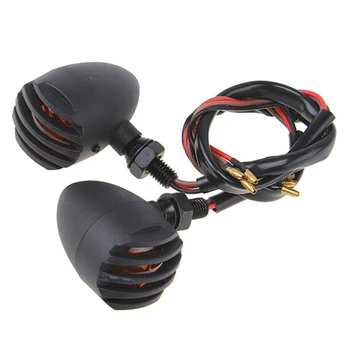

Pair Grill 12V Motorcycle Turn Signal Indicator Light Chopper Bulb