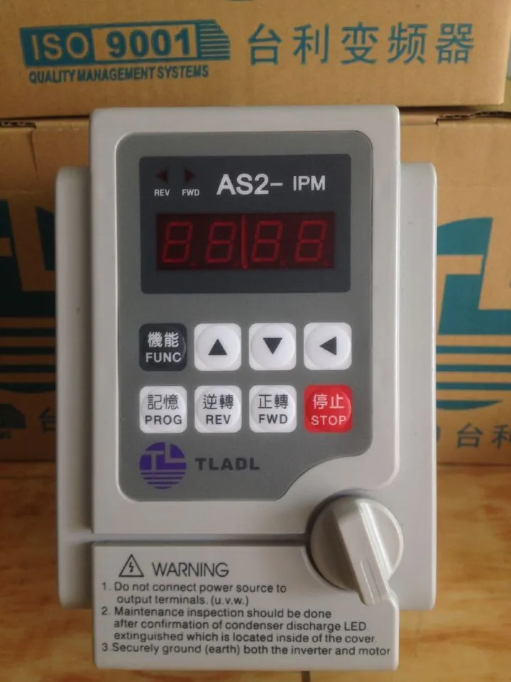 

TGATL VFD Inverter 220v 0.75kw AS2-107 drive 380v motor speed controller