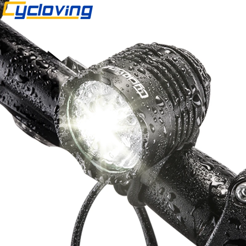

Cycloving Bicycle Light Bike Lights LED headlight Headlamp 1800 lumen Aluminum Waterproof MTB bike accessories
