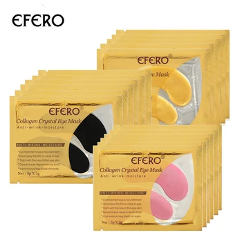 

EFERO 15pair=30pcs Collagen Eye Mask Dark Circles Removal Anti Aging Hydrogel Patches Under the Eye Face Masks