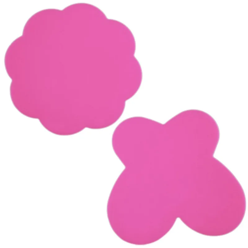 

2Pcs Silicone Paint Palette Mat Butterfly Plum Blossom Foldable Washable Nail Art Stamping Pad