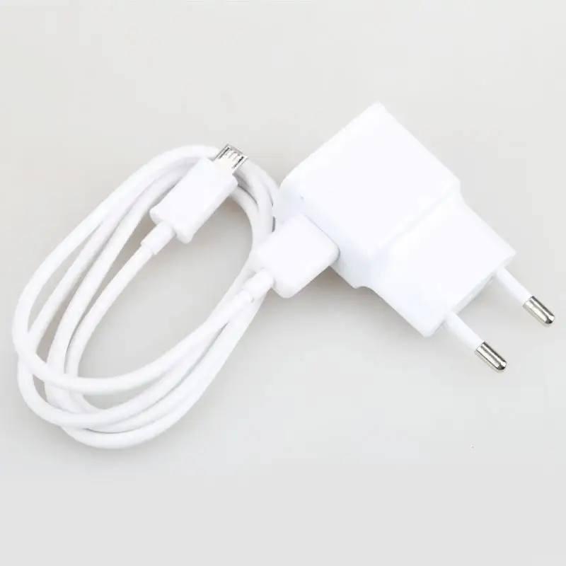 Alloet N7100 5 V 2A Белый USB кабель micro-USB кабель для передачи данных Зарядное устройство ЕС Стандартный для samsung Galaxy Note 2 S3