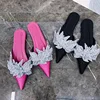 Zapatos de fiesta de boda plateados y brillantes, accesorios para botas de tacón alto, chanclas, botas hechas a mano, adornos para zapatos ► Foto 3/5