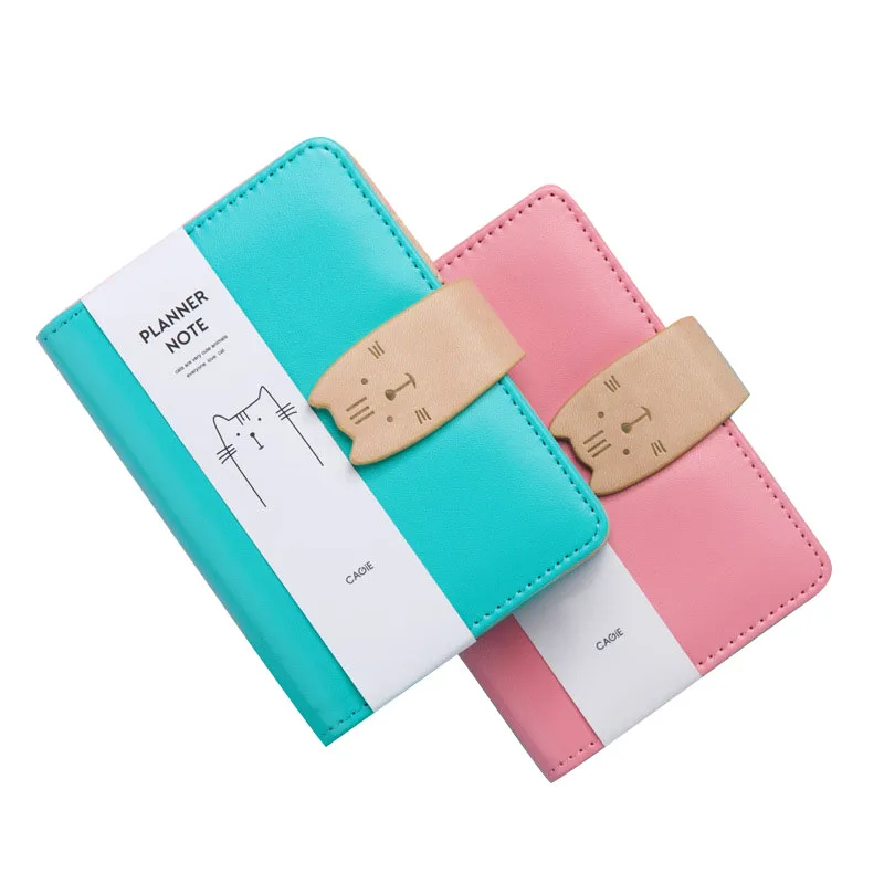 A7 Faux Leather Notebook Spiral Personal Daily Planner Organizer Loose