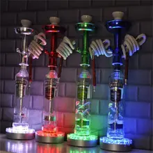 100 шт./лот KITOSUN лакированной Дизайн 6 дюймов Зеркало центр перезарядки Батарея под ваза свет База кальяна, кальян Освещение