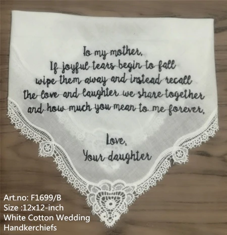 personalized women's handkerchiefs