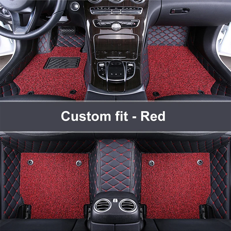 

Car floor mats Double detachable for Audi A1 A3 A4 B8 B7 S 3 4 5 6 7 8 B6 B5 A6 C6 C7 A8 A8L Q3 Q5 Q7 Car carpet car accessories