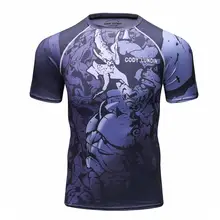 3D Футболка с принтом Мужская футболка с короткими рукавами Camiseta Masculina MMA забавная футболка s компрессионная быстросохнущая Модные топы CODY LUNDIN Новинка
