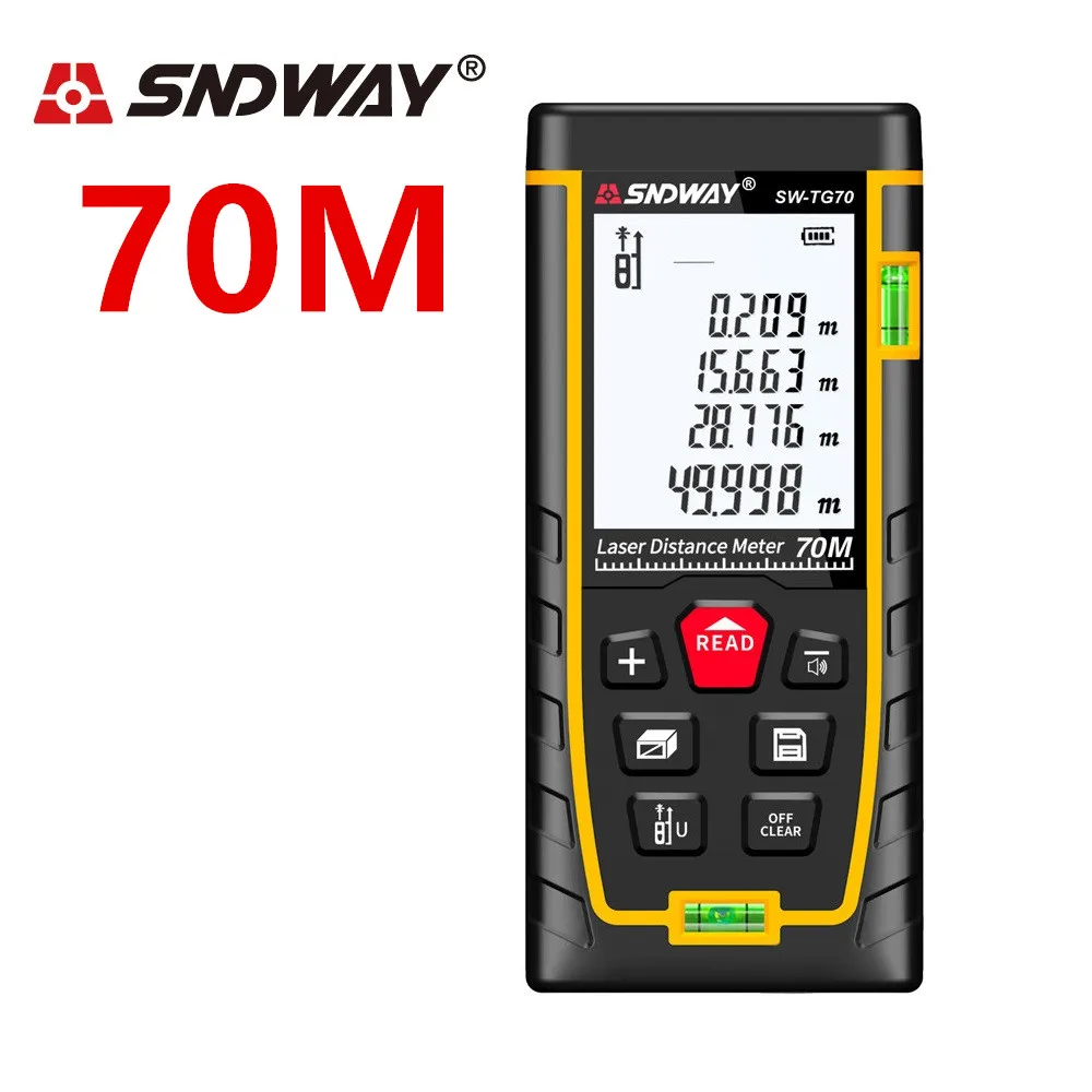 SNDWAY 70M laser range finder laser distance meter Laser rangefinder Laser Tape Measure ruler Roulette Diastimeter trena Tool SNDWAY 70M laser range finder laser distance meter Laser rangefinder Laser Tape Measure ruler Roulette Diastimeter trena Tool