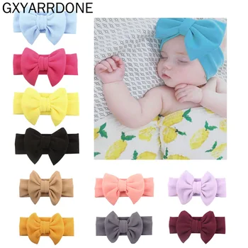 

2019 New Baby Bowknot Headband Princess Girls Newborn Toddler Headwear Hair Bow Headdress Turbante Children Hair Accessories