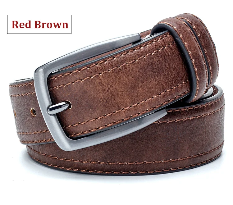 branded belt for men Men Vintage Belts For Jeans Luxury Split Leather Belt Men Famous Belt For Man Designer Belts With Vintage Style black belt with holes