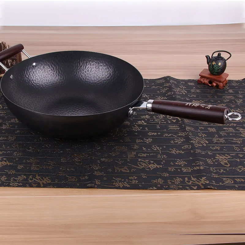 Мастер Звезда 34 см Железный антипригарный Woks No Lampblack здоровье для кухни с