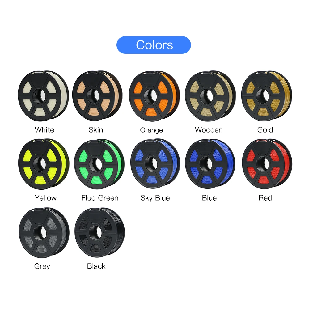 Anycubic 3D принтер i3 Mega 1 кг ABS Fliament 12 цветов в наличии 4Max чугун 75 мм Сырье пластик impressora