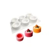 SHENHONG 6 Holes Pudding Cup Art Cake Mould Pan 3D Silicone Mold Mousse Silikonowe Chocolate Moule Baking ► Photo 3/4