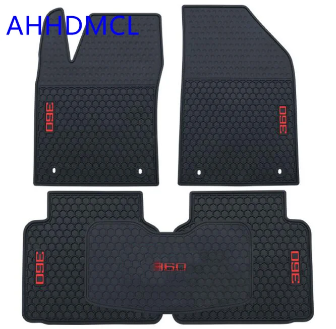 

AHHDMCL Car Rubber Floor Mat Non-Slip Mats Feet Rugs For ROEWE 360 2015 2016 2017 Left Hand Drive