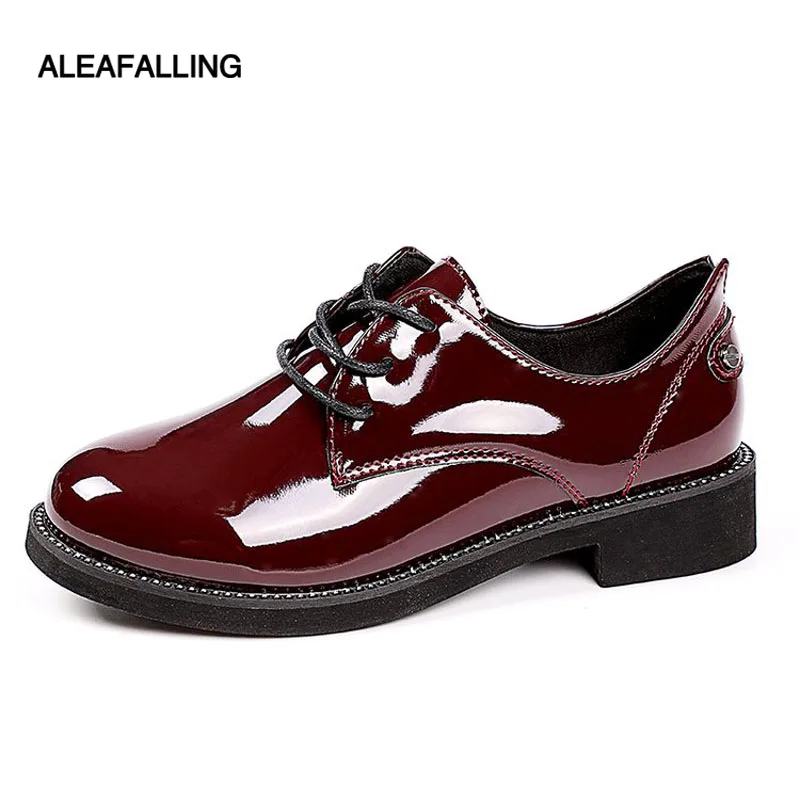 

Aleafalling Simple Women Boots Lace Up Cute Simple Buckle Smart Shoes Girl's Smooth Pu Leather Spring Autumn Boots WBT124