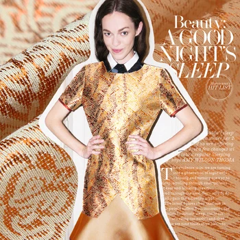 

Metal silhouette of new technology micro jacquard silk fabric silk fabrics dress coat wholesale high quality silk cloth