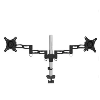 

HONGHUA Desktop Grommet 13"-27" Dual Monitor Holder Full Rotation LED LCD Computer Mount Arm