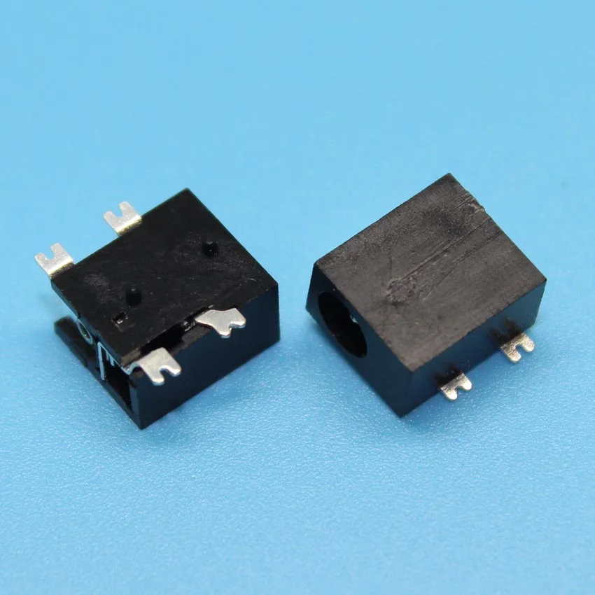 YuXi Digital Cameras and DV Widely Using 4pin SMT Power DC Jack Connector Socket, Hole dia 3.5mm Pin 1.3mm, Size 9.5x8x5.2mm