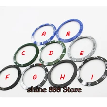 38 мм красный черный синий зеленый керамический ободок вставка для 40 мм submariner GMT автоматические мужские часы(9 типов