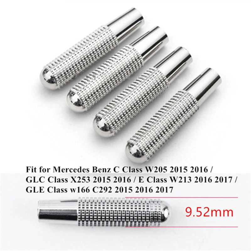 

4 pcs Car Doors Lock Pin Knob Trim Ring For Mercedes Benz W204 W205 GLK GLE GLC
