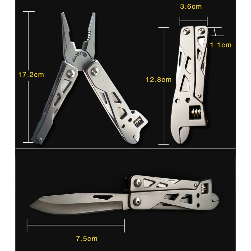 Многофункциональный нож Походный Кемпинг складной карманный плоскогубцы мини Мультитул наружные ручные инструменты для выживания Портативный ключ Отвертка