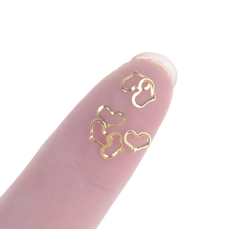 12 Types Glitter Nails Charms Metal 3D Nail Art DIY Decorations Nails Gold Silver Manicure Nail Ornament Jewelry Beauty